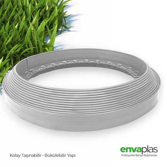 Alüminyum Renk Çim Sınırlayıcı Rulo