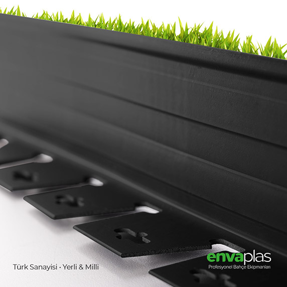 Siyah Renk Çim Sınırlayıcı