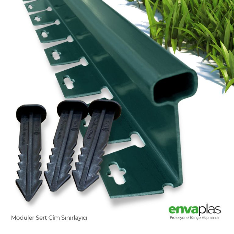 Green Modular Hard Grass Limiter Enva Landscape Architecture Enva